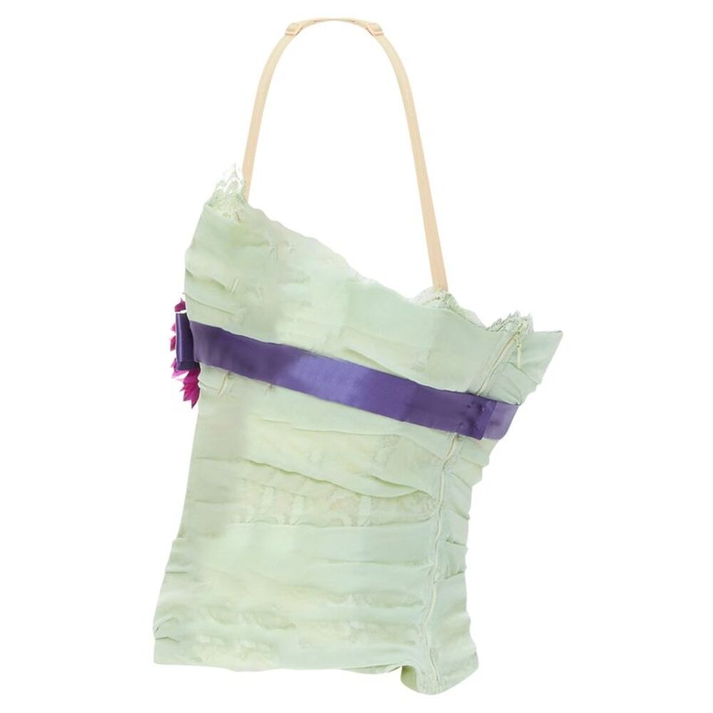 Dolce Gabbana Silk Flower Applique Corset Bustier - Picture 6 of 6
